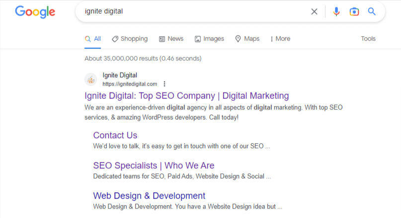 ignite digital Google Search 1 ignite digital Google Search 1