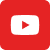 Red square with rounded corners featuring a white play button icon in the center, symbolizing the YouTube logo.