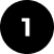 A black circle with a white number 1 centered inside it.